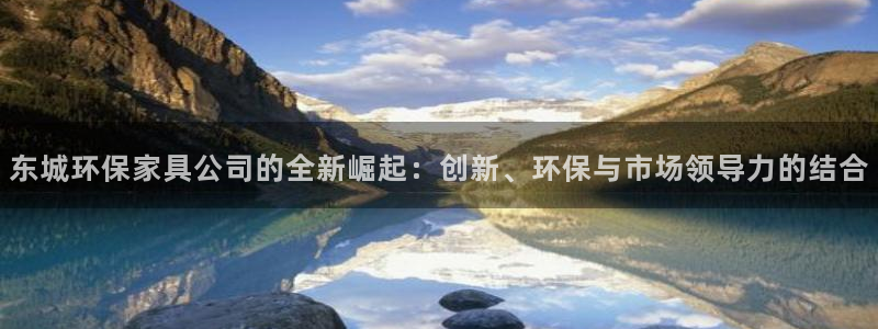 杏耀平台首页登录：东城环保家具公司的全新崛起：创新、环保与市