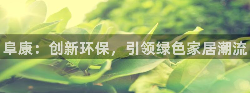 杏耀平台手机：阜康：创新环保，引领绿色家居潮流